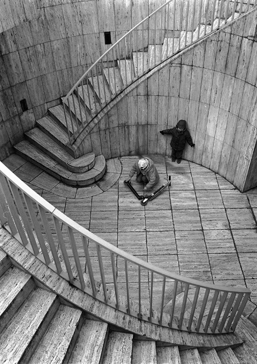 Stanko Abadžic - Boys, Scooter and Stairs (from the Paris Cycle) Stanko Abadžic - Boys, Scooter and Stairs (from the Paris Cycle)