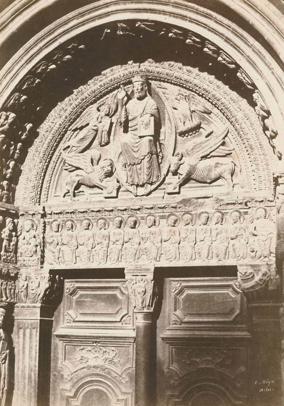 Charles Negre - Arles, tympan et linteau du portail de Saint-Trophime Charles Negre - Arles, tympan et linteau du portail de Saint-Trophime