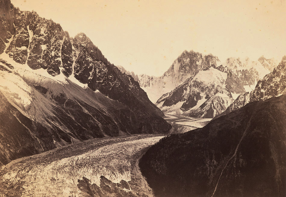 Bisson Freres - Mer de Glace vue de la Flegere et Chateau de Chillon Bisson Freres - Mer de Glace vue de la Flegere et Chateau de Chillon