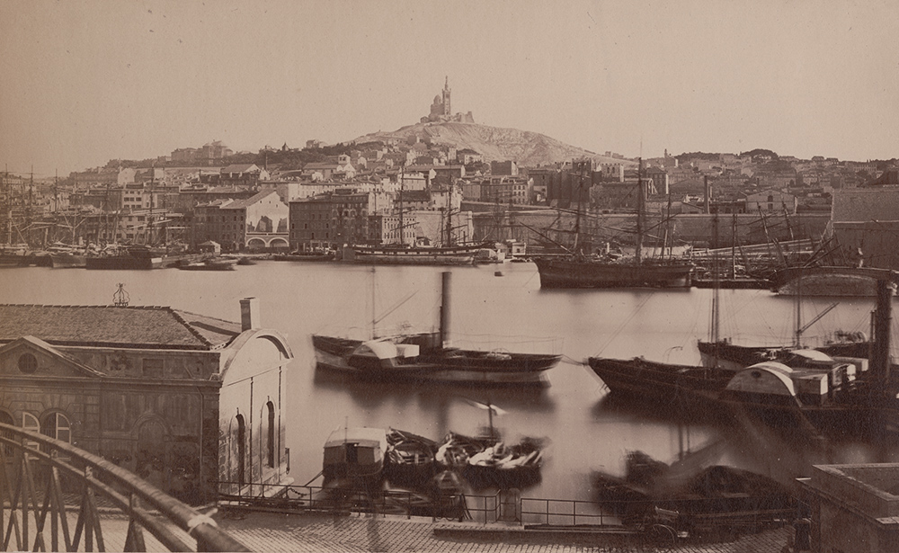 Louis-Alphonse Davanne - Marseilles, a View of the Port and Notre Dame de la Garde