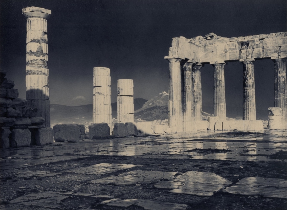 François-Frédéric Boissonnas - The Parthenon in the Rain