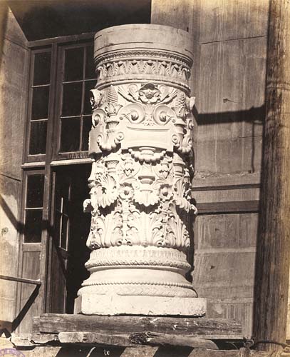 Louis-Émile Durandelle - Architectural Detail of Ornate Column Probably for the New Opera, Paris Louis-Émile Durandelle - Architectural Detail of Ornate Column Probably for the New Opera, Paris