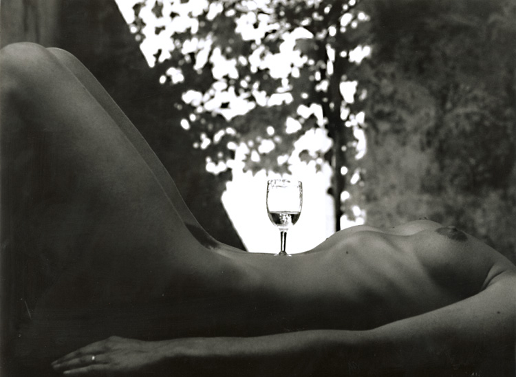 Marcel Marien - Glass of Wine on Torso Marcel Marien - Glass of Wine on Torso